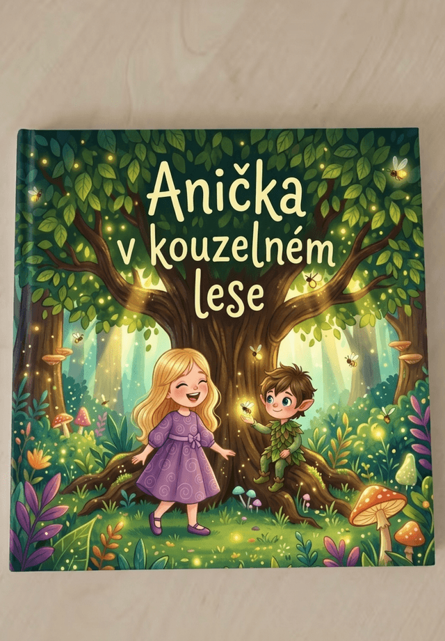 Ukázka personalizované knihy Anička v kouzelném lese